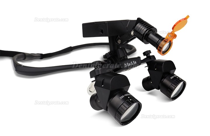 WJ YWJ-MG11 3.0X-5.0X Dental Flip-up Ergonomic Lupenbrille (Einstellbare Vergr&ouml;&szlig;erung) mit Lupenbrille Licht Zahnarzt